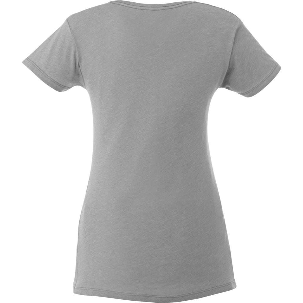 Elevate Women's Medium Heather Grey Bodie Short Sleeve T-Shirt