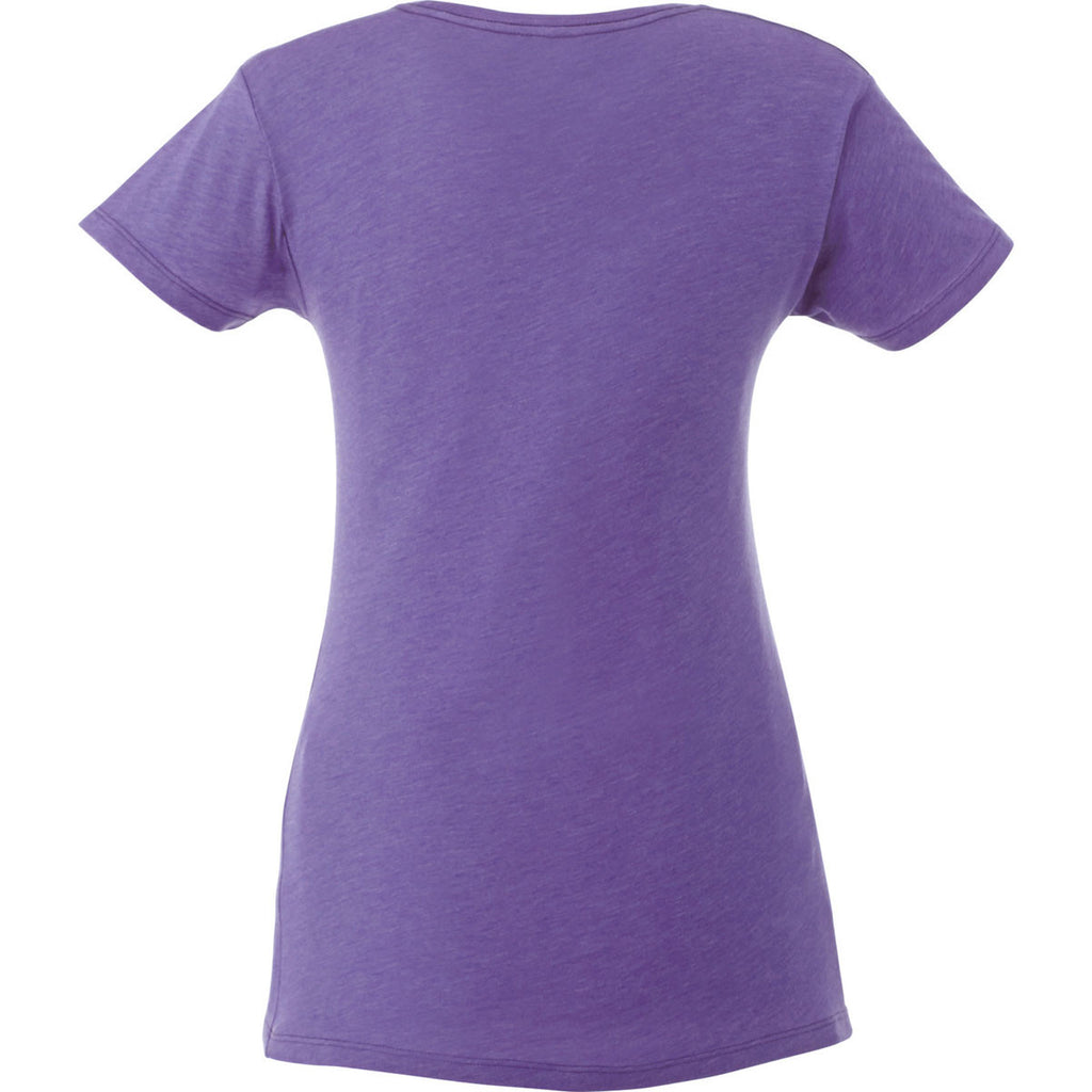 Elevate Women's Purple Heather Bodie Short Sleeve T-Shirt