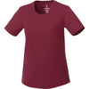 Elevate Women's Maroon Omi Short Sleeve Tech T-Shirt
