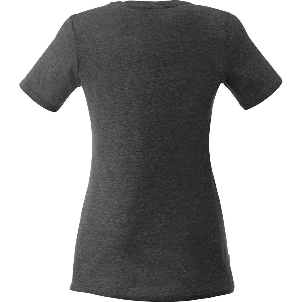 Elevate Women's Heather Dark Charcoal Sarek Short Sleeve T-Shirt