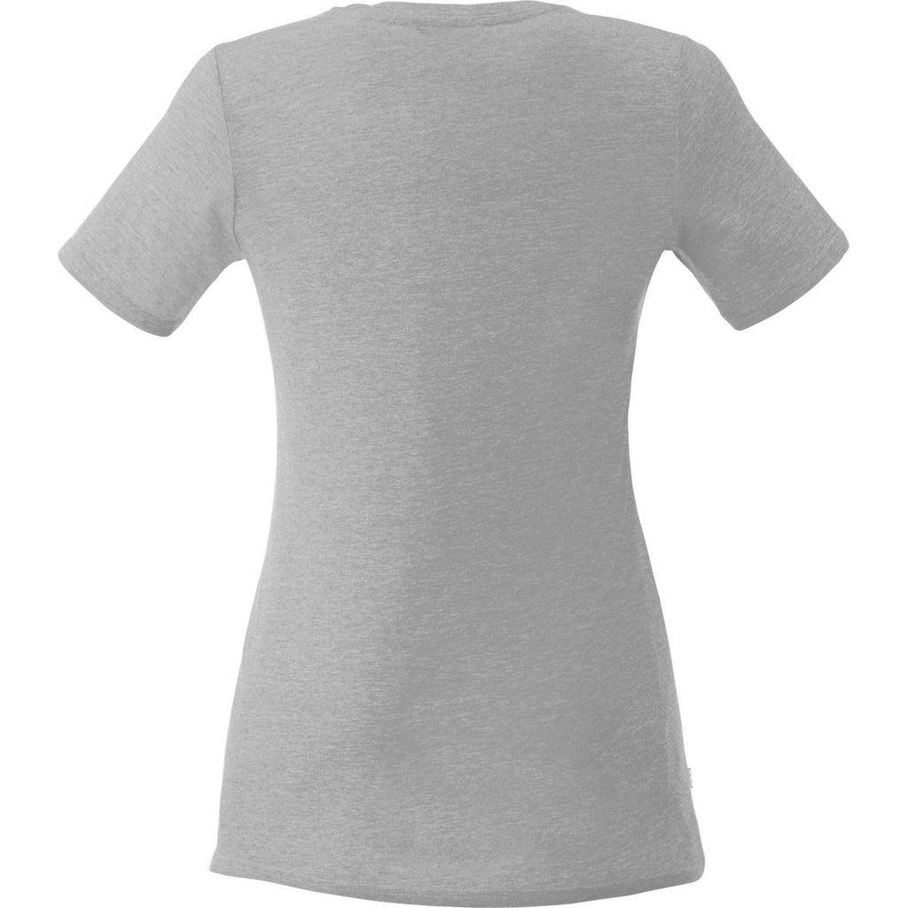 Elevate Women's Heather Grey Sarek Short Sleeve T-Shirt