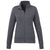 Trimark Women's Heather Dark Charcoal Argus Eco Fleece Full Zip