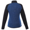 Elevate Women's Metro Blue Heather/Black Smoke Heather Vorlage Half Zip Knit Jacket