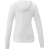 Elevate Women's White Garner Knit Full Zip Hoodie