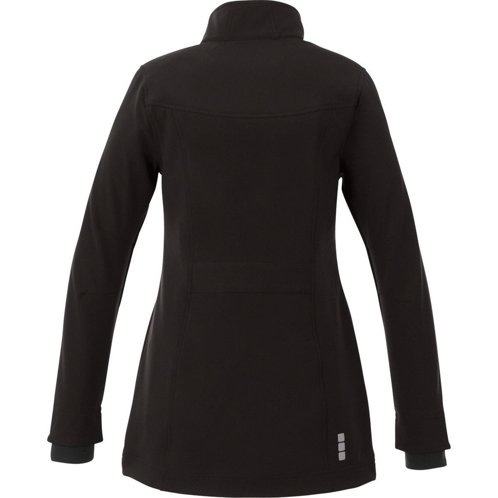 Elevate Women's Black Vernon Softshell Jacket
