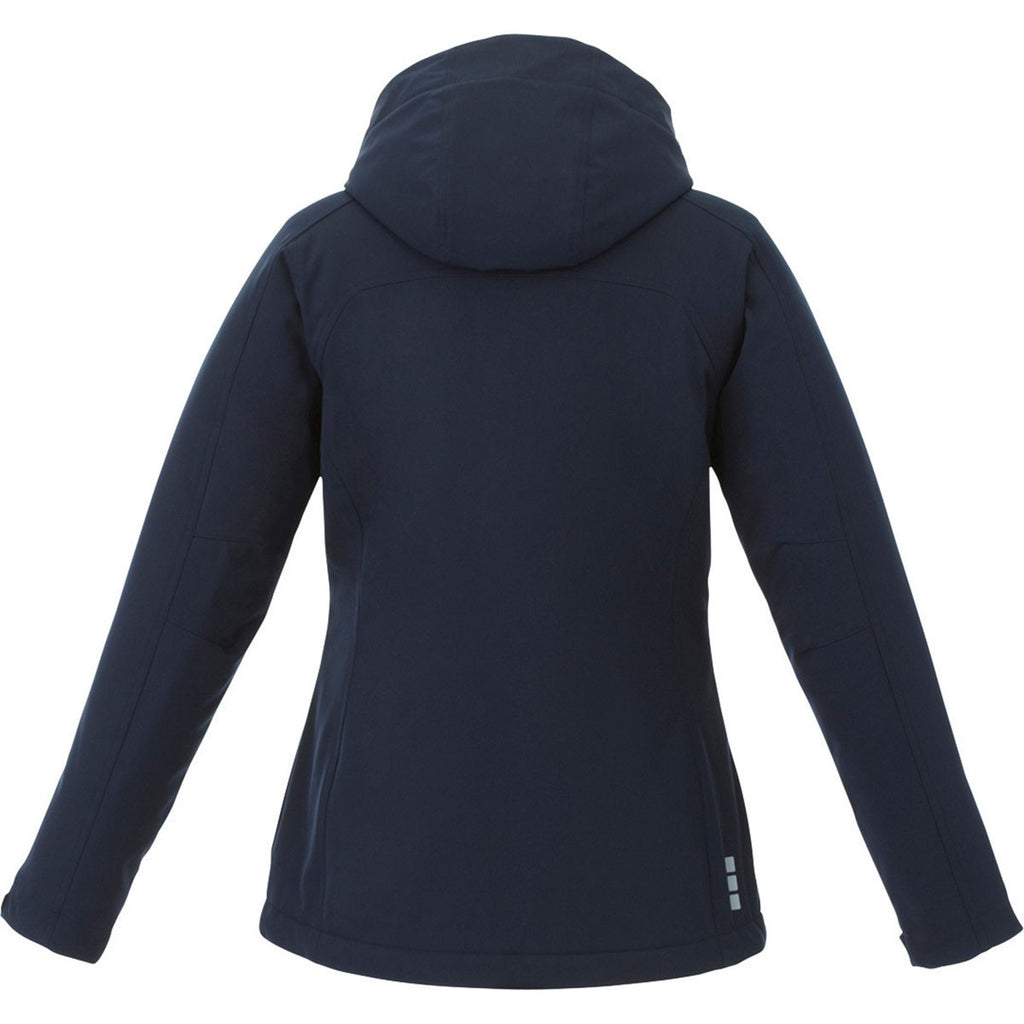 Elevate Women's Navy Bryce Insulated Softshell Jacket