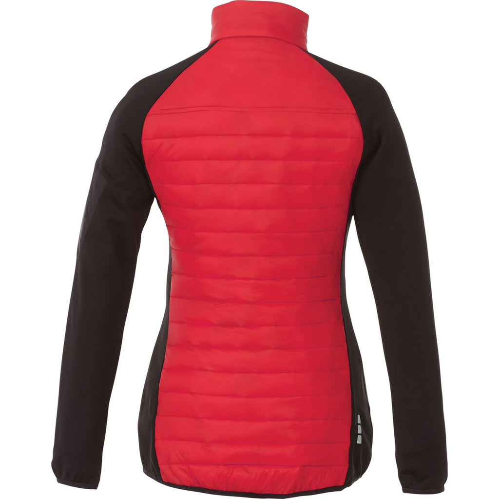 Elevate Women's Team Red/Black Banff Hybrid Insulated Jacket