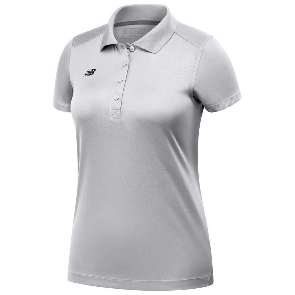 New Balance Women's Light Grey Performance Tech Polo