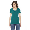 American Apparel Women's Tri Evergreen Triblend Short-Sleeve Track T-S
