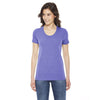 American Apparel Women's Tri Orchid Triblend Short-Sleeve Track T-Shirt