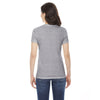 American Apparel Women's Athletic Grey Short-Sleeve Track T-Shirt