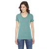 American Apparel Women's Triblend Lemon Short-Sleeve Track T-Shirt