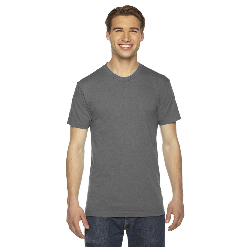 American Apparel Unisex Triblend Short-Sleeve Athletic Grey Track T-Sh