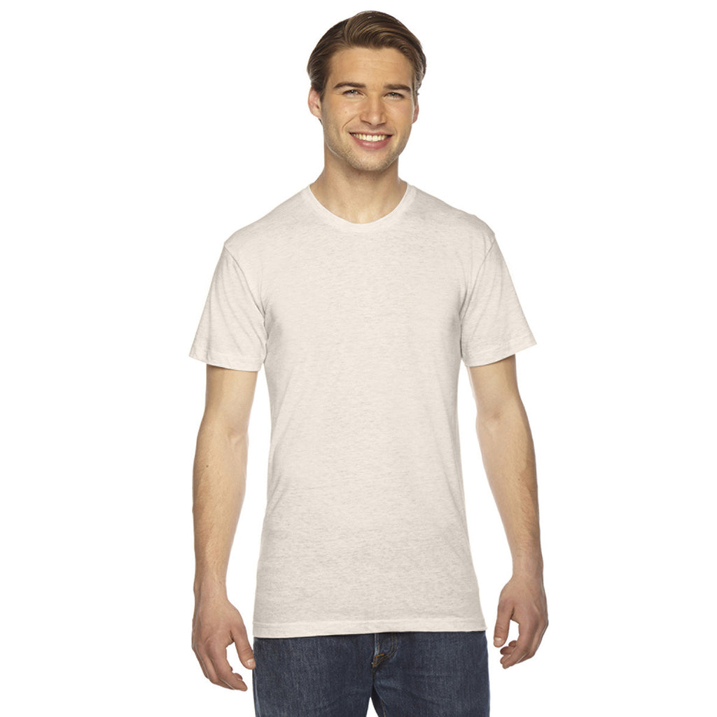 American Apparel Unisex Triblend Short-Sleeve Tri Oatmeal Track T-Shir