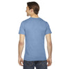 American Apparel Unisex Athletic Blue Short-Sleeve Track T-Shirt