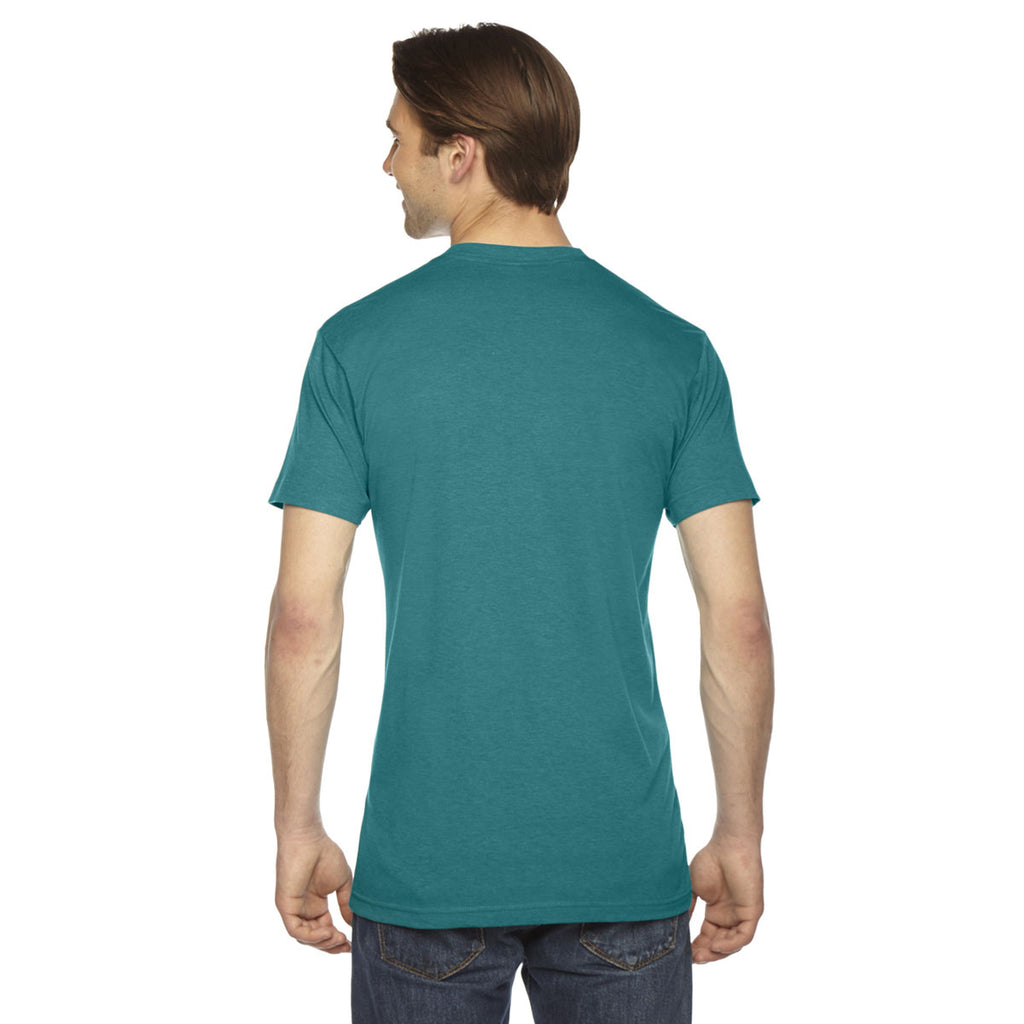 American Apparel Unisex Triblend Evergreen Short-Sleeve Track T-Shirt