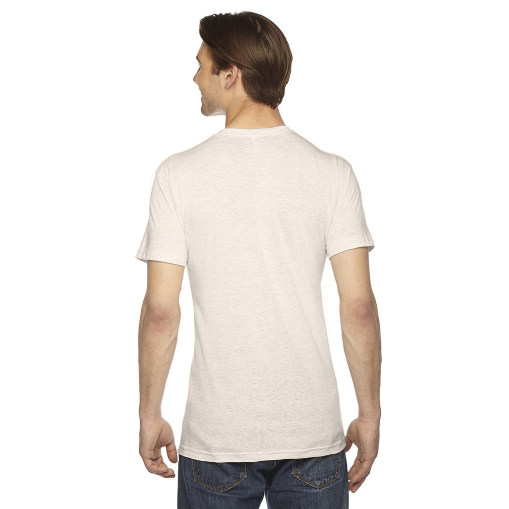 American Apparel Unisex Triblend Oatmeal Short-Sleeve Track T-Shirt