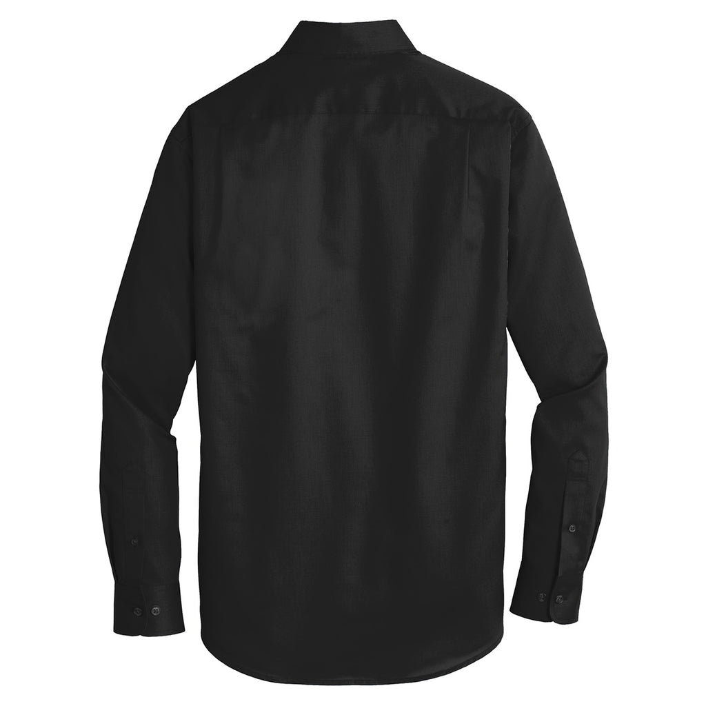 Port Authority Men's Black Tall SuperPro Twill Shirt