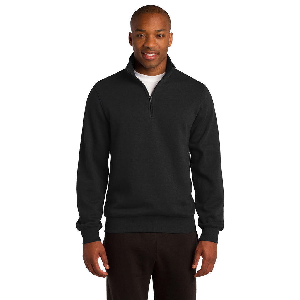 Sport-Tek Men's Black Tall 1/4-Zip Sweatshirt
