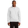 Sport-Tek Men's White Tall 1/4-Zip Sweatshirt
