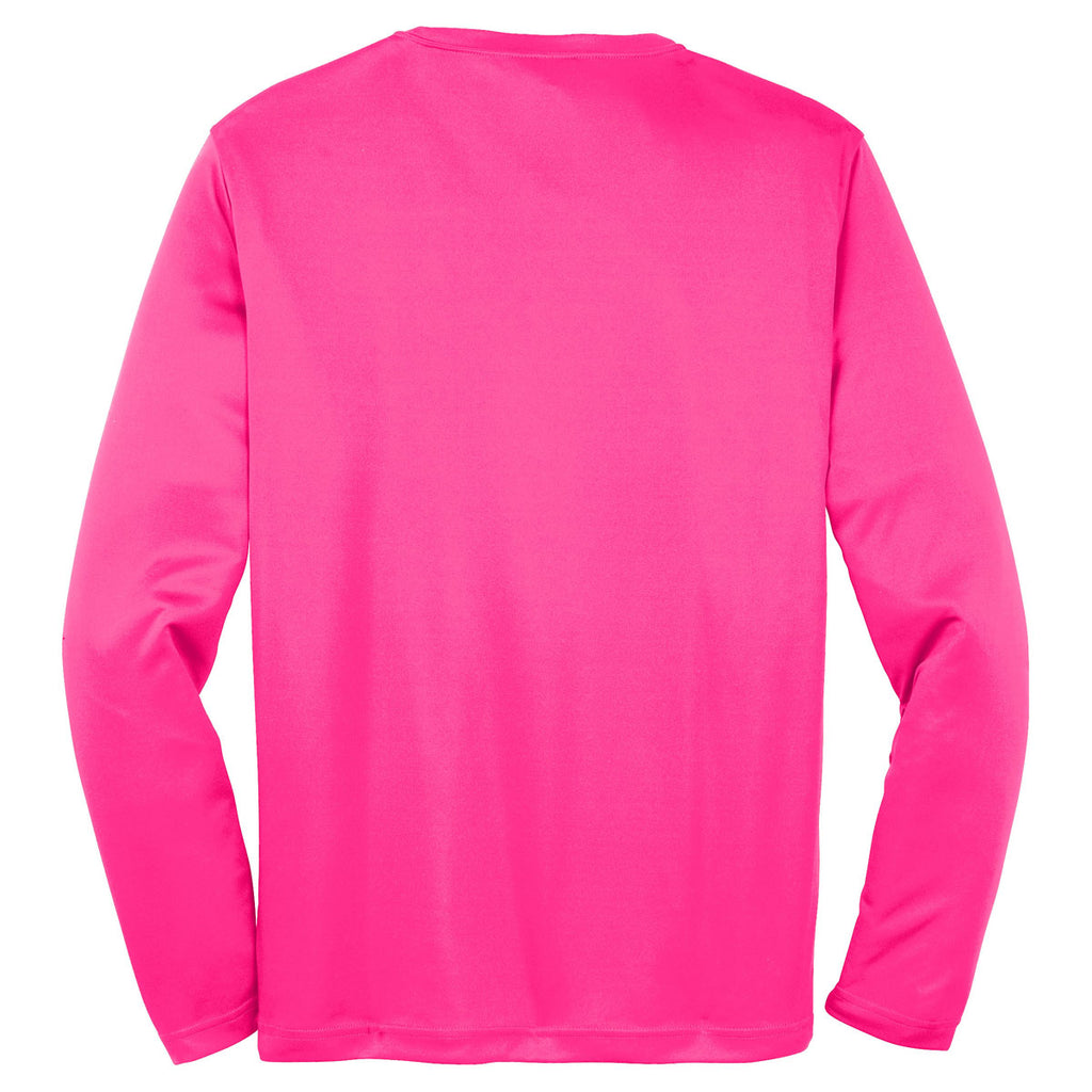 Sport-Tek Men's Neon Pink Tall Long Sleeve PosiCharge Competitor Tee