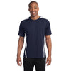 Sport-Tek Men's True Navy/ White Tall Colorblock PosiCharge Competitor Tee