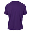 Sport-Tek Men's Purple/ White Tall Colorblock PosiCharge Competitor Tee