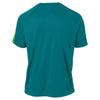 Sport-Tek Men's Tropic Blue/ Lime Shock Tall Colorblock PosiCharge Competitor Tee