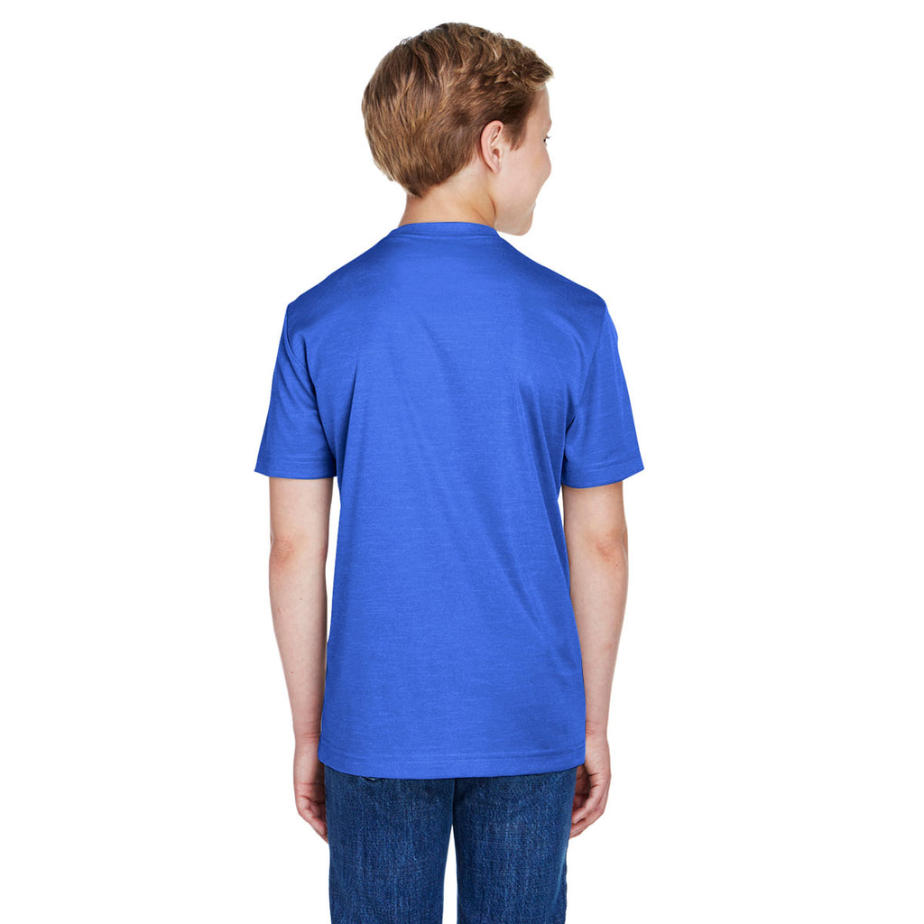 Team 365 Youth Sp Royal Heather Zone Sonic Heather Performance T-Shirt