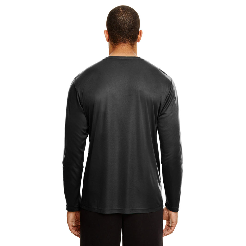 Team 365 Men's Black Zone Performance Long-Sleeve T-Shirt