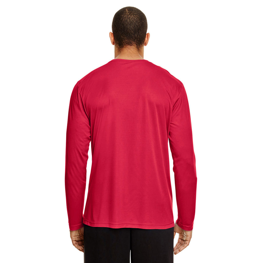 Team 365 Men's Sport Red Zone Performance Long-Sleeve T-Shirt