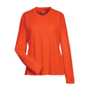 Team 365 Women's Sport Orange Zone Performance Long-Sleeve T-Shirt