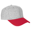 Team 365 Heather Grey/Sport Red Jersey Two-Tone Cap