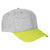 Team 365 Heather Grey/Sport Safety Green Jersey Two-Tone Cap