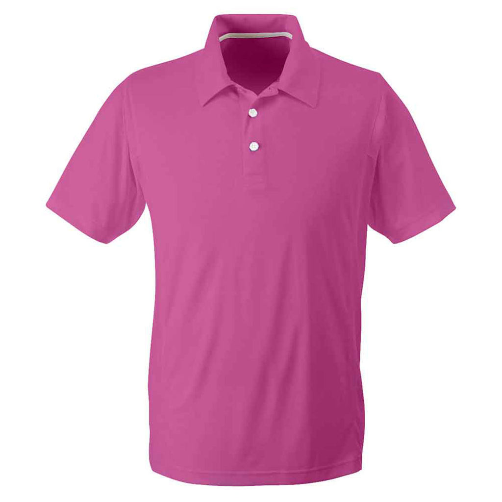 Team 365 Men's Sport Charity Pink Charger Performance Polo