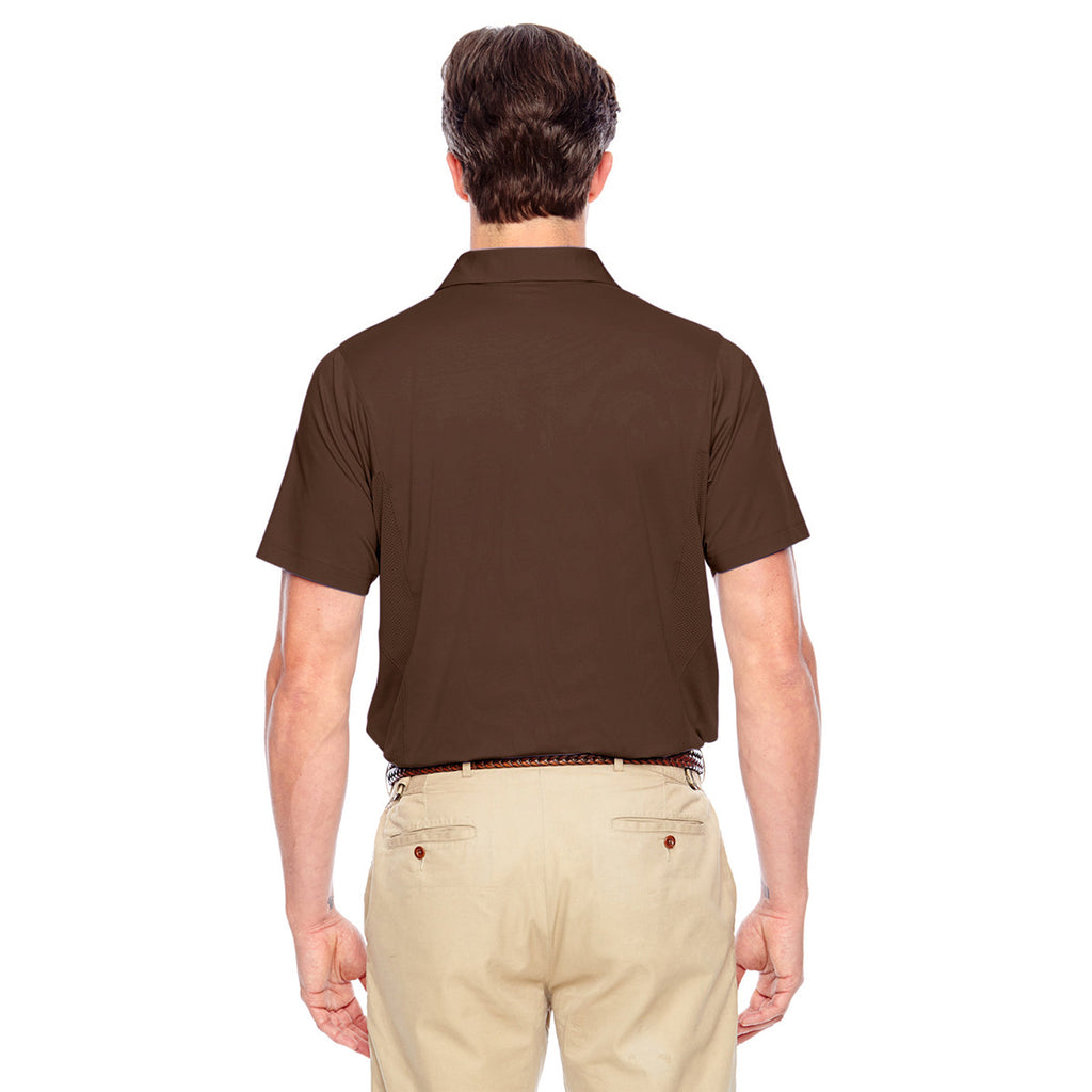 Team 365 Men's Sport Dark Brown Charger Performance Polo