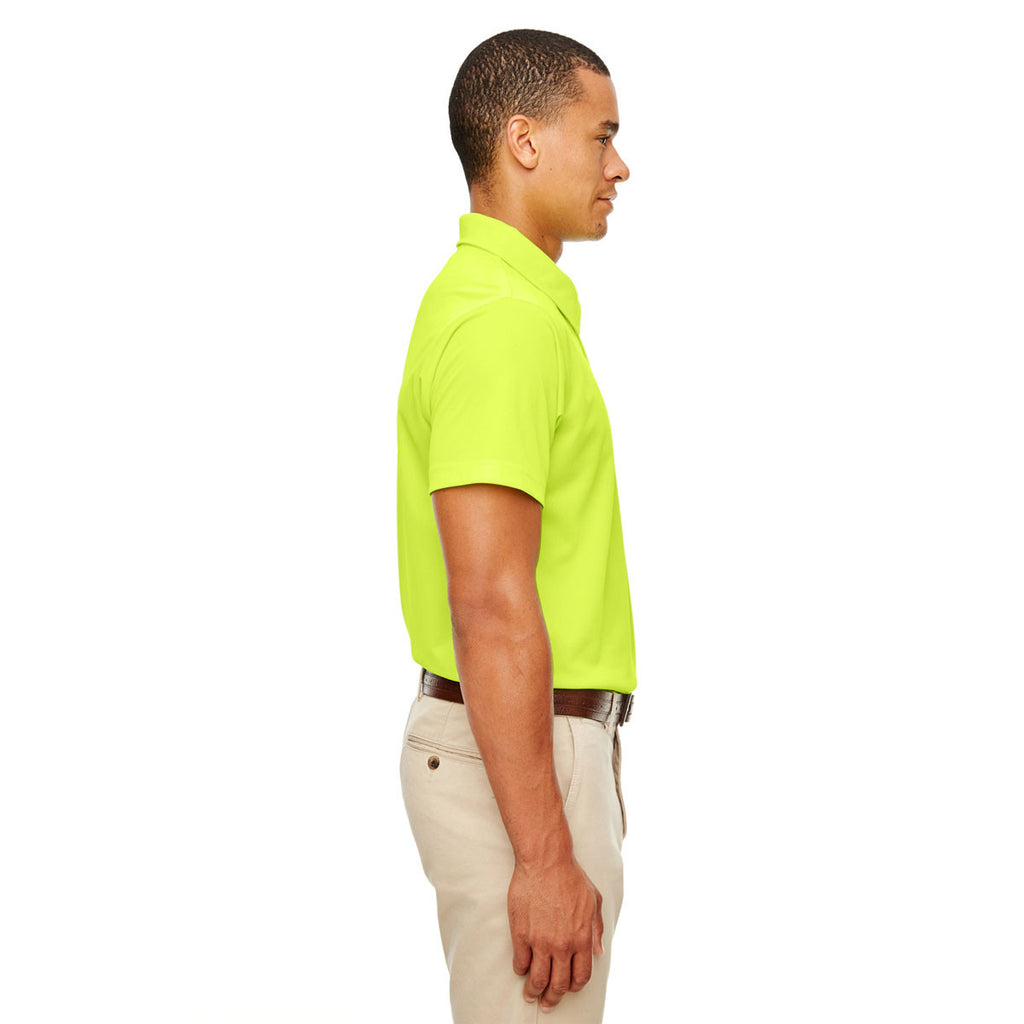 Team 365 Men's Safety Yellow Command Snag-Protection Polo
