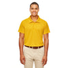 Team 365 Men's Sport Athletic Gold Command Snag-Protection Polo