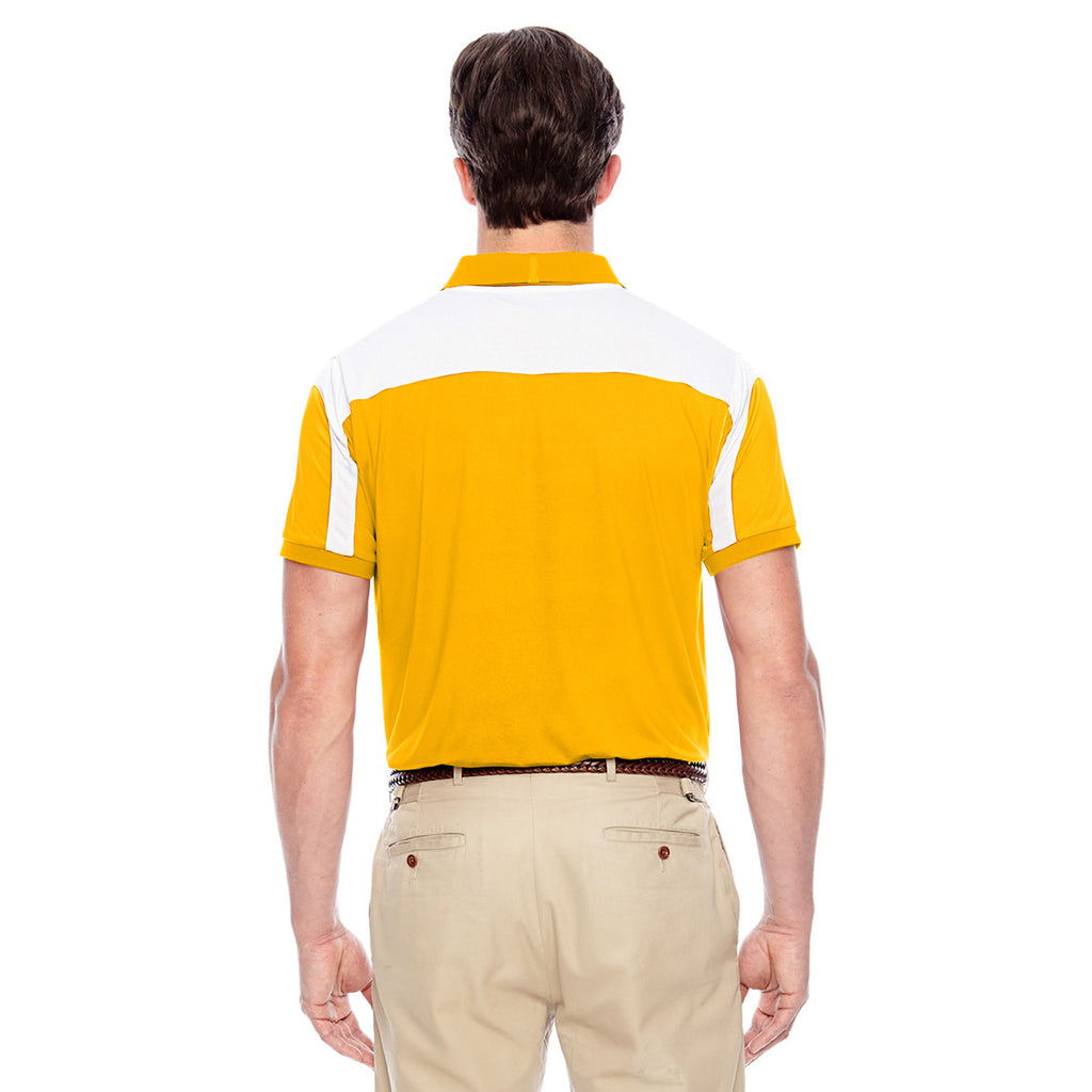 Team 365 Men's Sport Athletic Gold Victor Performance Polo