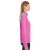Team 365 Women's Sport Charity Pink/Sport Silver Command Colorblock Snag-Protection Quarter-Zip