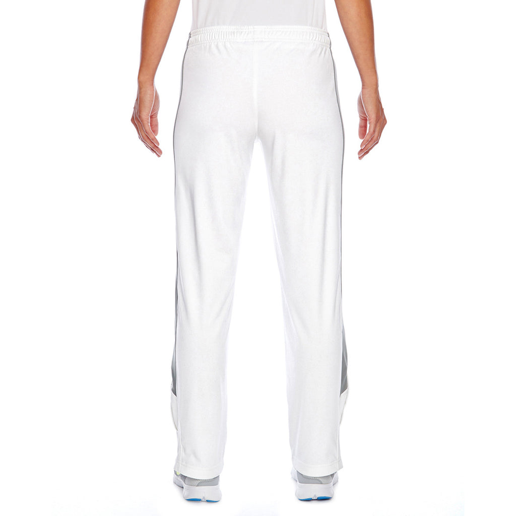 Team 365 Women's White/Sport Graphite Elite Performance Fleece Pant