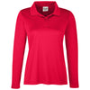 Team 365 Women's Sport Red Zone Performance Long Sleeve Polo