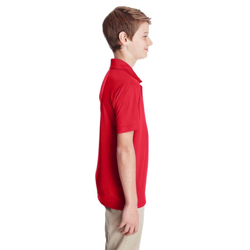 Team 365 Youth Sport Red Zone Performance Polo