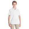Team 365 Youth White Zone Performance Polo