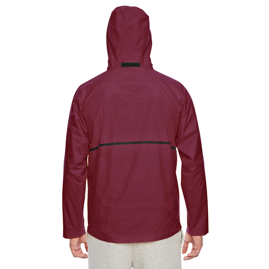 Team 365 Men's Sport Maroon Conquest Jacket with Mesh Lining