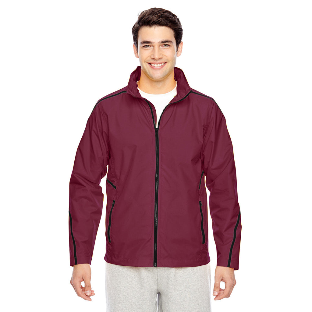 Team 365 Men's Sport Maroon Conquest Jacket with Mesh Lining