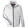 Team 365 Men's White Conquest Jacket with Fleece Lining