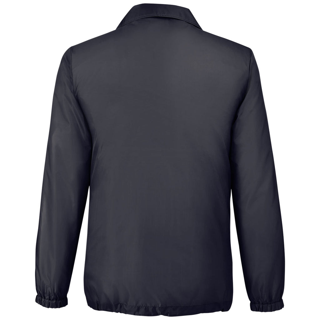 Team 365 Unisex Black Zone Protect Coaches Jacket