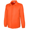 Team 365 Unisex Sport Orange Zone Protect Coaches Jacket