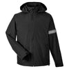 Team 365 Men's Black Boost All-Season Jacket with Fleece Lining